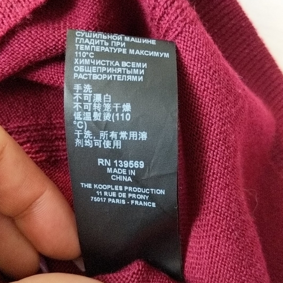 The Kooples Merino Wool Sweater - Picture 9 of 10